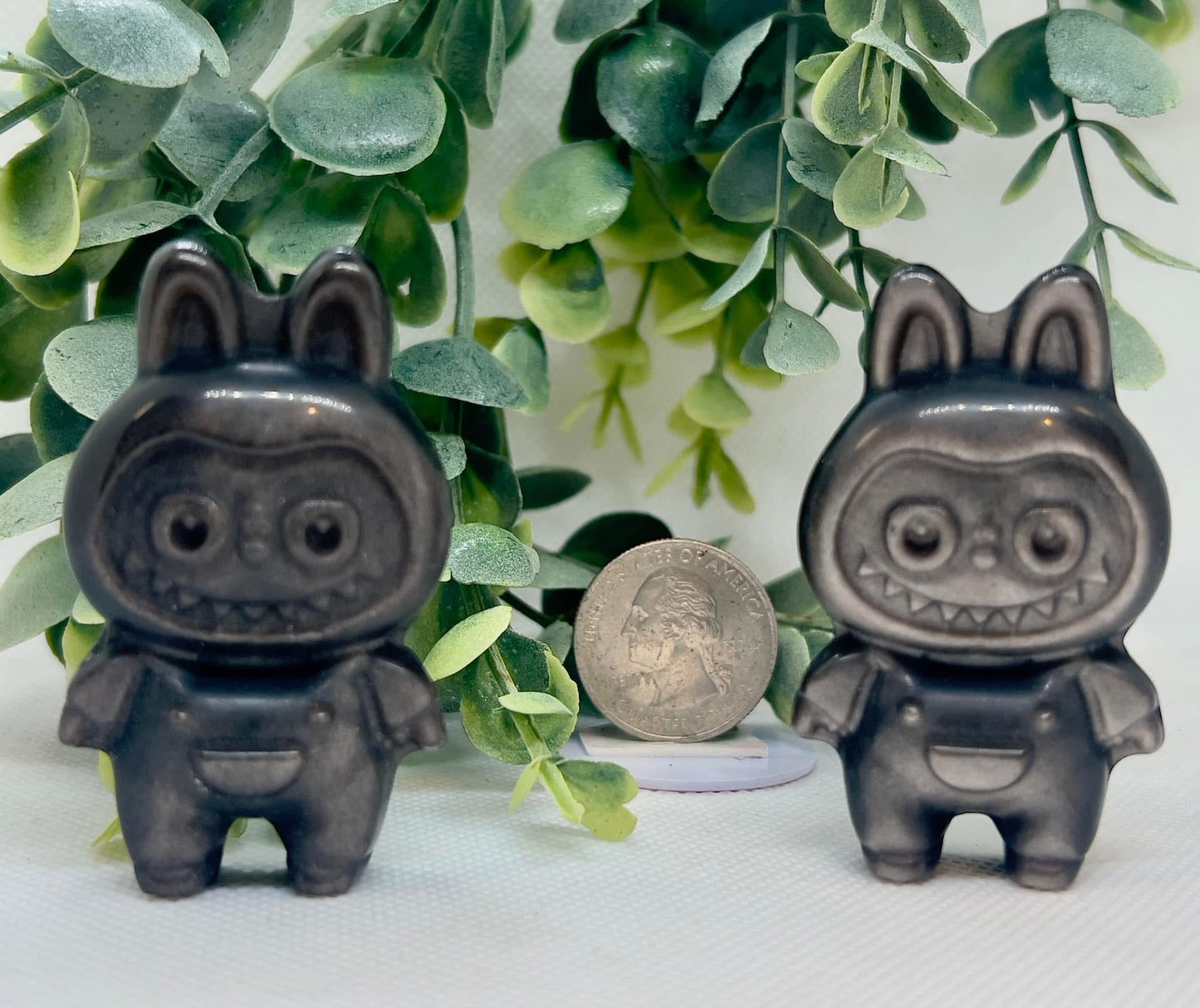 LABUBU Silver Sheen Obsidian