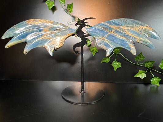 Blue Onyx Dragon Wings